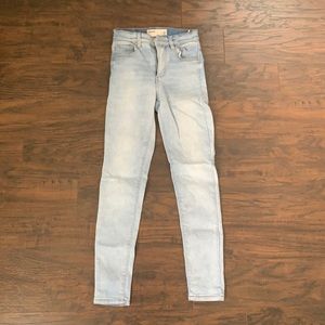 Garage high rise light wash jeans